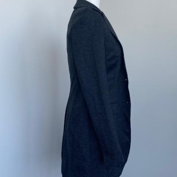 BAILEY 44 Long Black and Grey Striped Fitter Blazer, Size Small - Picture 3 of 9